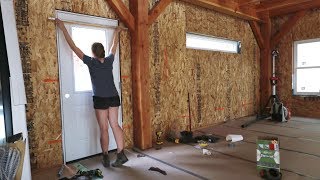 Exterior Door Installation on Couples DIY Dream House [upl. by Jourdan]