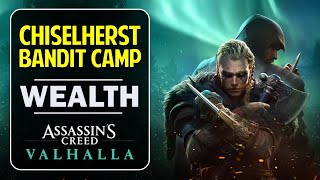 Chiselherst Bandit Camp Wealth Location  Assassins Creed Valhalla Wealth Guide [upl. by Nosral]