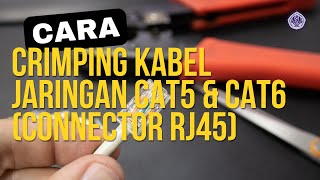 Cara Crimping Kabel Jaringan Cat5 amp Cat6 Connector RJ45 [upl. by Attenaej]