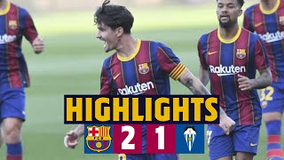 ⚽ COLLADO REY MANAJ GOALS ⚽ HIGHLIGHTS  BARÇA B 21 ALCOYANO [upl. by Gregorio]