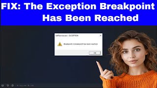 FIX Windows Error quotThe Exception Breakpoint Has Been Reachedquot [upl. by Rouvin]