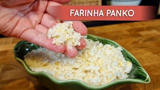 Como fazer farinha panko em casa SUPER FÁCIL [upl. by Waldner]