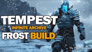 ESO  Tempest  FROST Warden Build Infinite Archive build U41 [upl. by Ericha]