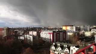 Storm at Lublin 30112015 HD [upl. by Aramahs218]