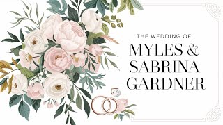 The Wedding Of Myles And Sabrina Gardner [upl. by Annoed]