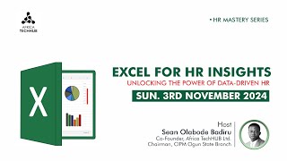 Excel for HR Insights Unlocking the Power of DataDriven HR  Sean Olabode Badiru [upl. by Claus100]