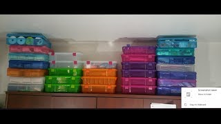 Reorganizing With COSTCO Project Boxes by Creative Options Iris scrapbook cases [upl. by Yevoc]