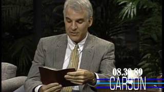 Steve Martin Reads Funny Memories from His Diary on Johnny Carsons Tonight Show — 1989 [upl. by Coombs]