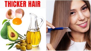 4 Proven Home Remedies for Thicker Hair Hairloss Haircare Homeremedies Naturalcures ThickerHair [upl. by Ekim]