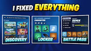 I fixed Fortnites Locker UI AGAIN and the rest of the game [upl. by Enidlareg]