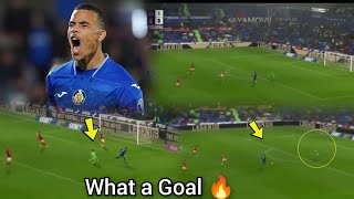 Greenwood goal  makes goalkeeper eat grass in 1v1 masterclass  Getafe vs Las Palmas [upl. by Aneehsat313]