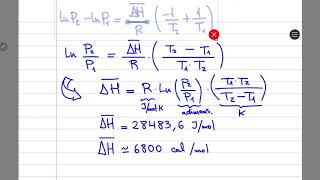 FÍSICOQUÍMICA II CEU  Problema 11  Ecuación de ClausiusClapeyron [upl. by Oel]