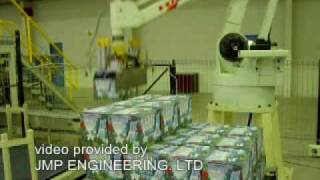 Palletizing Bottled Water  Kawasaki Robotics [upl. by Eerol]