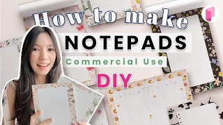 DIY Notepad Tutorial  How to make Notepads to Sell [upl. by Briano873]