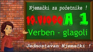 Njemački jezik 19Video A1 za početnike  Verbs Glagoli na Njemačkom [upl. by Reuven]