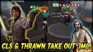 3v3 MAX BANNER Counter to quotUnbeatablequot Jedi Master Luke Using CLS  SWGoH [upl. by Eedyah]