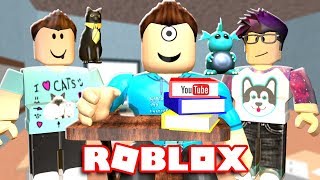 GOING TO YOUTUBE SCHOOL IN ROBLOX  MicroGuardian [upl. by Brinson106]