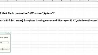 component MSWINSCK OCX or one of its dependencies not correctly registered a file is missing [upl. by Nelon]