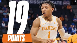 Kennedy Chandler Leads Tennessee To The SEC Championship  19 PTS [upl. by Ecirual]