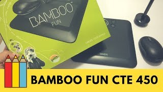 Bamboo Fun CTE 450  mesa digitalizadora [upl. by Fillender75]