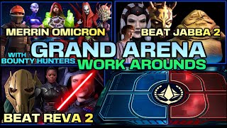 5v5 GRAND ARENA COUNTERS Traya  Savage vs Jabba  Fennec vs NS Omicron  Grievous vs Reva SWGOH [upl. by Wendell393]