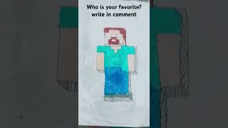 Herobrine and Entity 303drawing art artandcraft minecraft [upl. by Ydrah989]