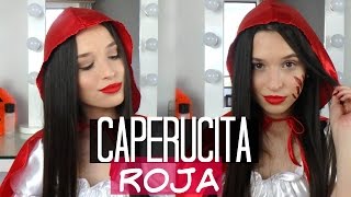 Tutorial de Halloween Fácil Caperucita Roja  Laura Mejia [upl. by Xam]