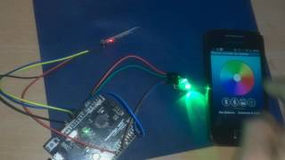 ArduinoAndroid  BLUETOOTH RGB LED CONTROL ANDROID APP [upl. by Iana]