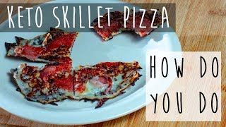 Easy Skillet Pizza Recipe  Keto Pizza [upl. by Atazroglam289]