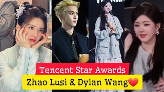 Zhao Lusi won Awards at quotTencent Star Night Awards 2023quot❤ Dylan wang amp Wang an yu [upl. by Anastasius]