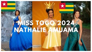 MISS TOGO 2024 NATHALIE AMUAMA IS THE NEW MISS OF BEAUTY TOGOLAISE africa misstogo2024 lome 2024 [upl. by Lad477]