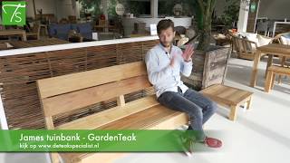 Tuinbank James  Garden Teak  Dutch Garden [upl. by Rakia]