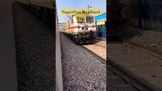 🚂Superfast Rajdhani Express  😱😱 train viralvideo rajdhani railway shorts ytshorts edit [upl. by Mike971]