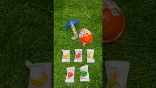 Chewy Candy 🍬 Kinder Joy Amrella Jems Popsicle shotrs youtubeshort shortsvideoviral [upl. by Aleekahs]