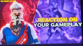 TFP SUNNY is live 🔴in telugu 1v1 reaction👑🦁 on your gameplay😱 road to 1k💖💖freefire [upl. by Eicats787]