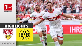 Difference in class VfB with statement  VfB Stuttgart  Borussia Dortmund 51  Highlights  MD 4 [upl. by Det]