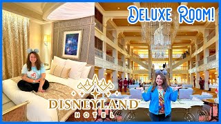 Checking into a DELUXE Room at the NEW DISNEYLAND HOTEL in Disneyland Paris 2024 [upl. by Lynnell]