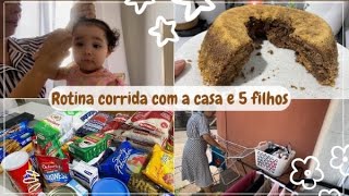 CHEGOU MINHA CESTA BÁSICA DE MILHÕESlavei muitas roupasrotina de limpezarotina com 5 filhos [upl. by Aicnelav]