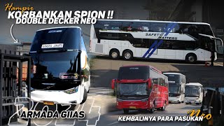 MENYAMBUT KEPULANGAN PASUKAN GIIAS LAKSANA  SKIL DRIVER DOUBLE DECKER NEO KERENN  SEMUA TERJUAL [upl. by Trevorr]