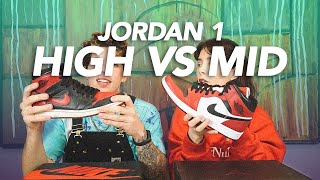 JORDAN 1 MID VS HIGH  DIFERENCIAS PROS Y CONTRAS [upl. by Sander]