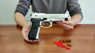 Beretta M92 Auto Shell Ejection Blowback Toy Gun Unboxing 2024 [upl. by Laaspere]