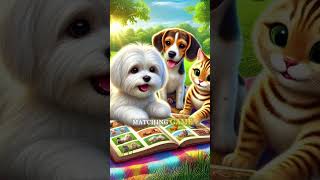 🧩🐾 Brainy Paws at Play  The Puzzle Solving Picnic Adventure 🐶🐱🐕  pets cute [upl. by Buzzell]