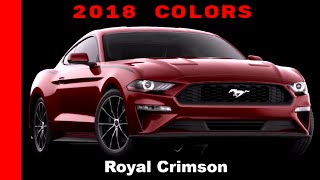 2018 Ford Mustang Colors [upl. by Thanh]