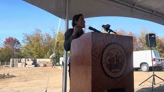 State Sen Michelle Hinchey speaks at groundbreaking for Golden Hill Apartments in Kingston [upl. by Annocahs]