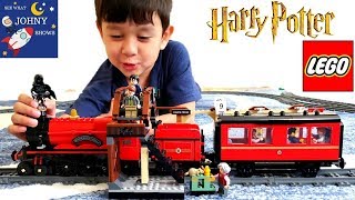 LEGO Hogwarts Express Train  Steam Engine Train Crash [upl. by Einnahpets748]