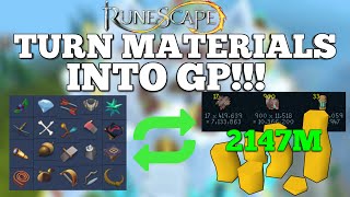 Make BANK Converting Your Extra Invention Materials into GP  2021  Runescape 3 [upl. by Ulphiah]