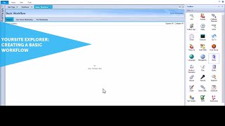 YourSite Explorer Creating a Basic Workflow MiContact Center Business [upl. by Annoya545]