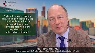 Phase III study of isatuximab pomalidomide and lowdose dexamethasone in pts with RRMM [upl. by Bergstein]