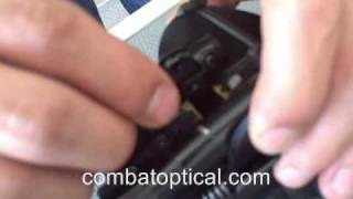 Install Bipod Onto Ruger SR22 Rifle Instruction [upl. by Ahsikal890]