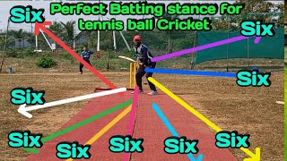 इस Batting stance से जायेंगे ग्राउंड के चारों तरफ छ्क्के Best batting stance for tennis ball cricket [upl. by Kerwon236]